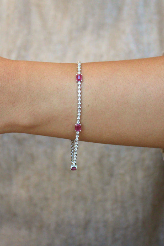 Pulsera Mosaico Real rosa