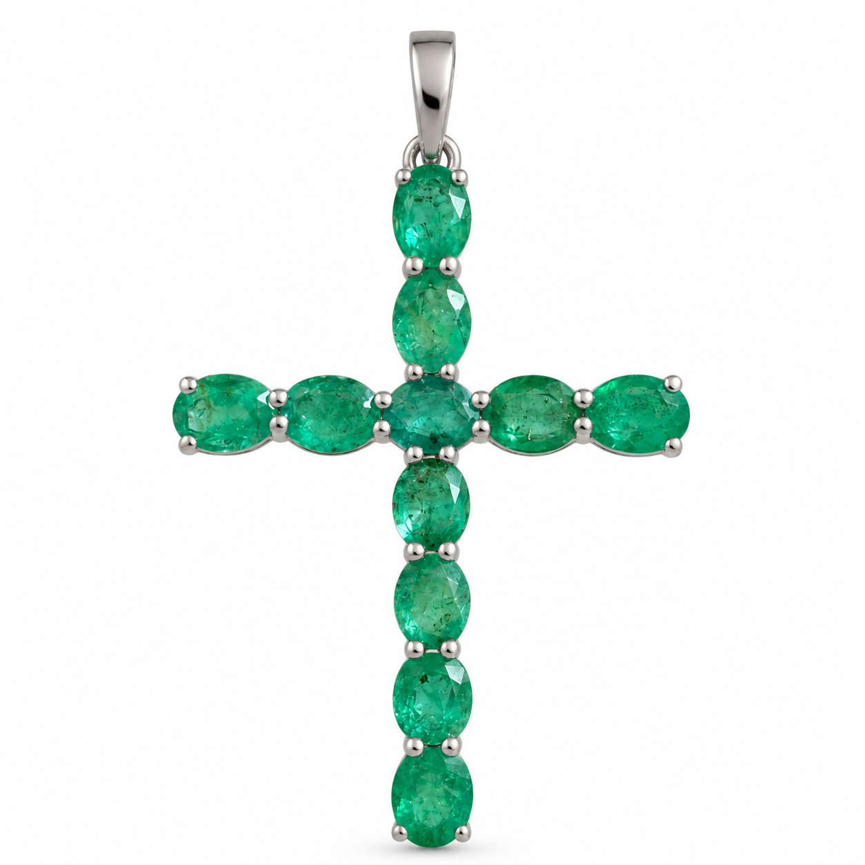 Dije Cruz de Esmeralda