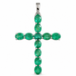 Dije Cruz de Esmeralda