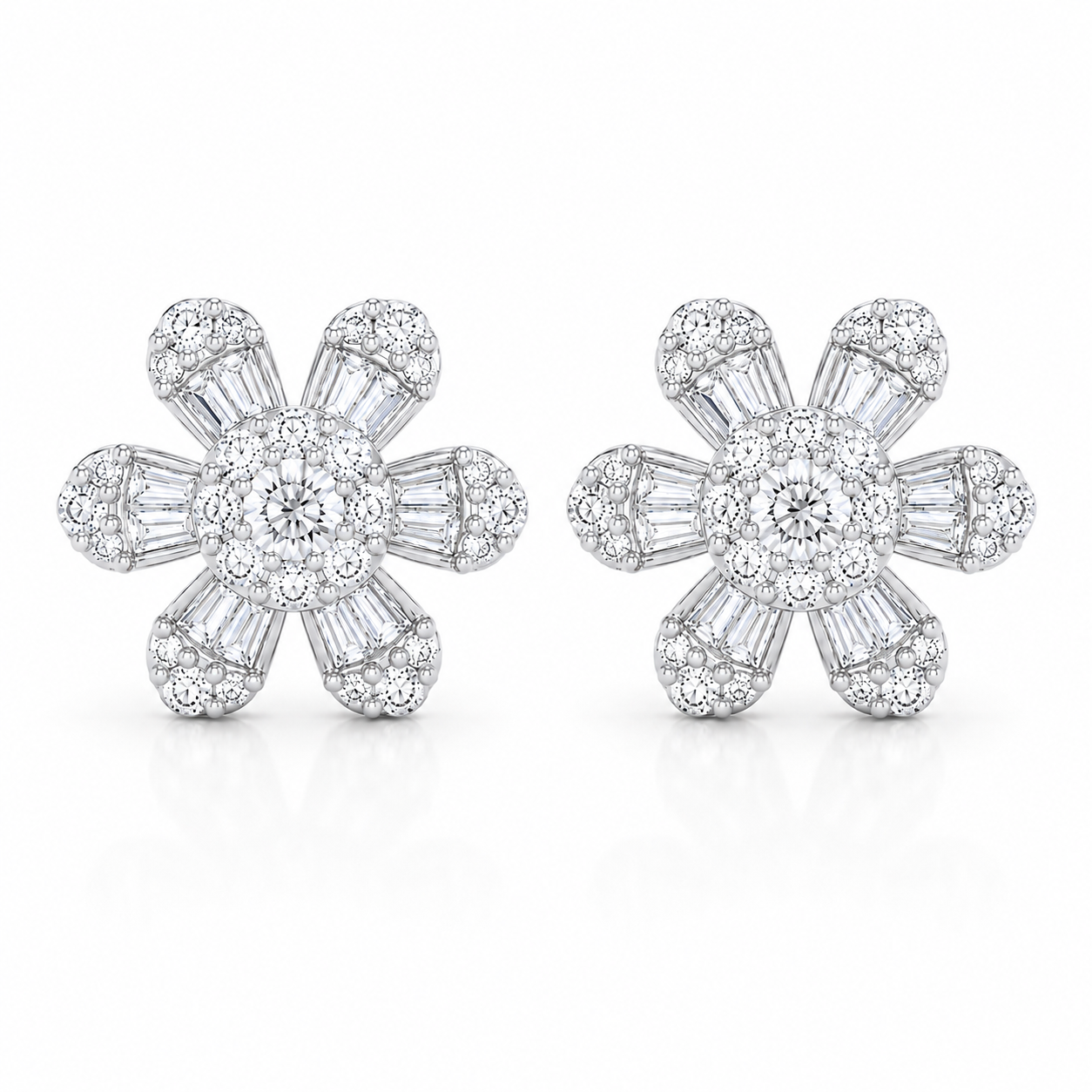 Aretes Fiore Blanca