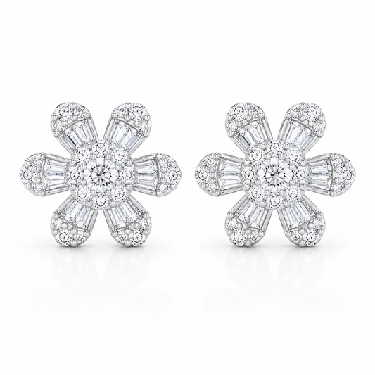 Aretes Fiore Blanca