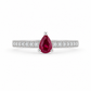 Anillo Clover Rubí