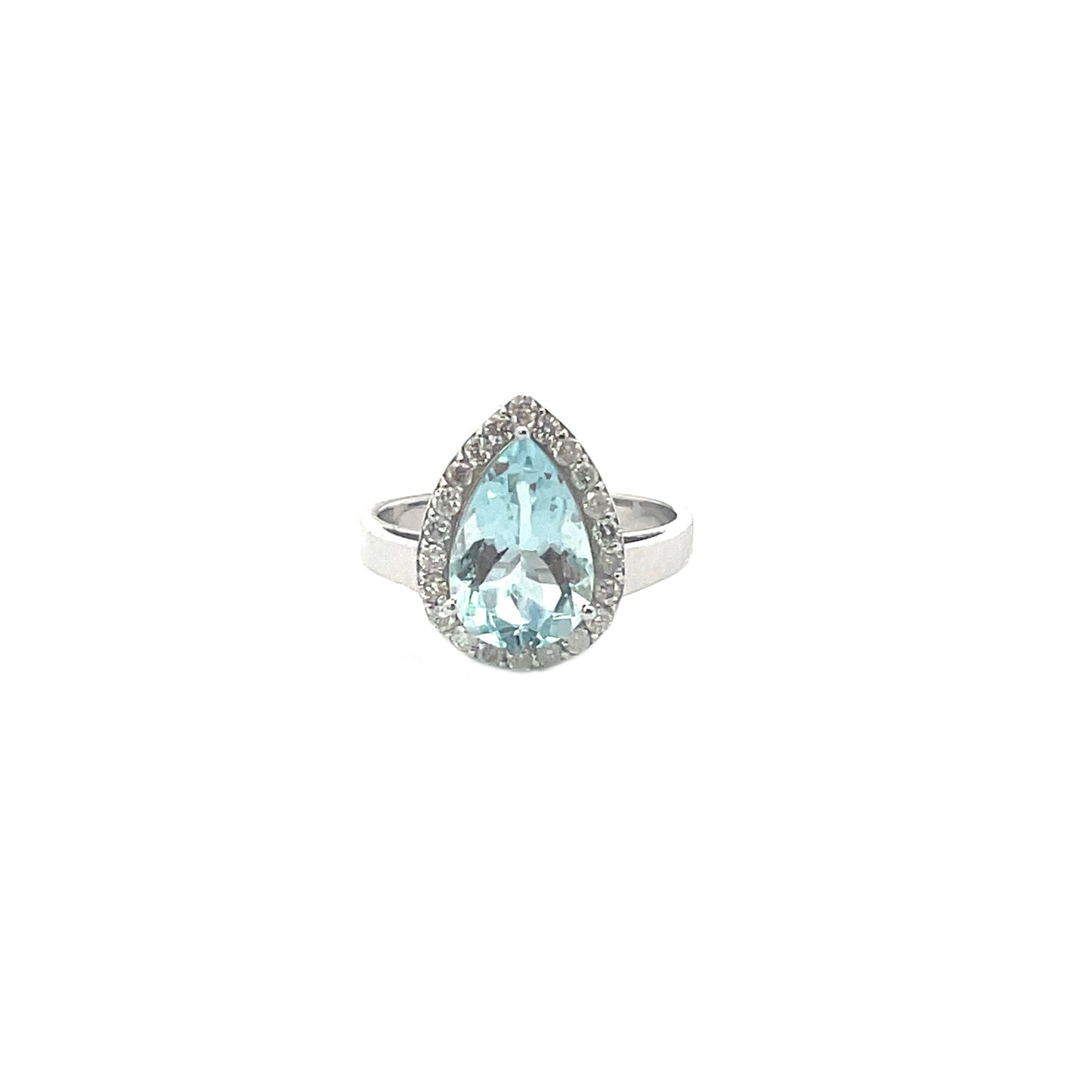 Anillo de aquamarina