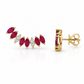 Aretes Fleur Rouge