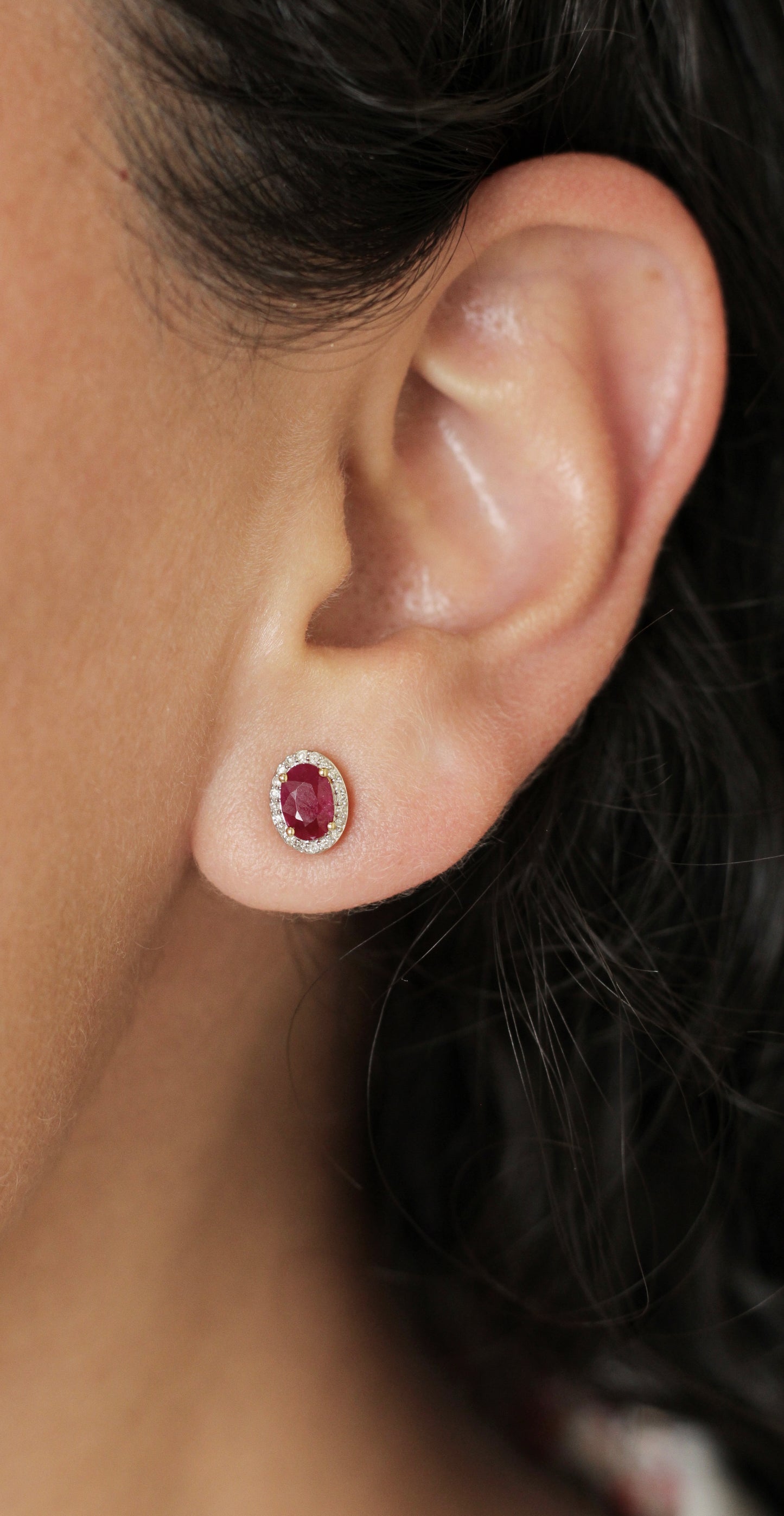 Aretes Aurora Ruby