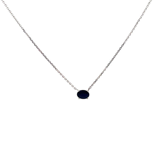 Collar con zafiro