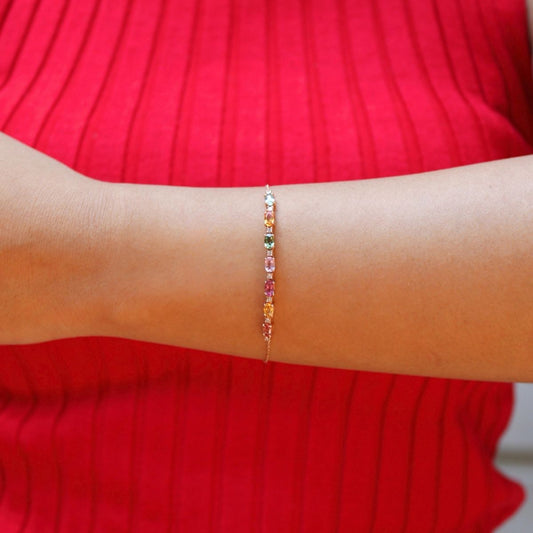 Pulsera Prisma Zafiro
