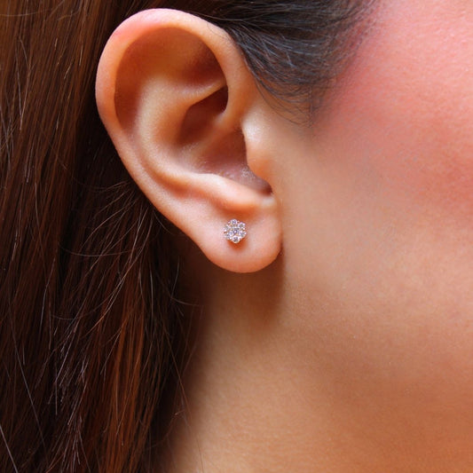 Aretes Flor Celeste