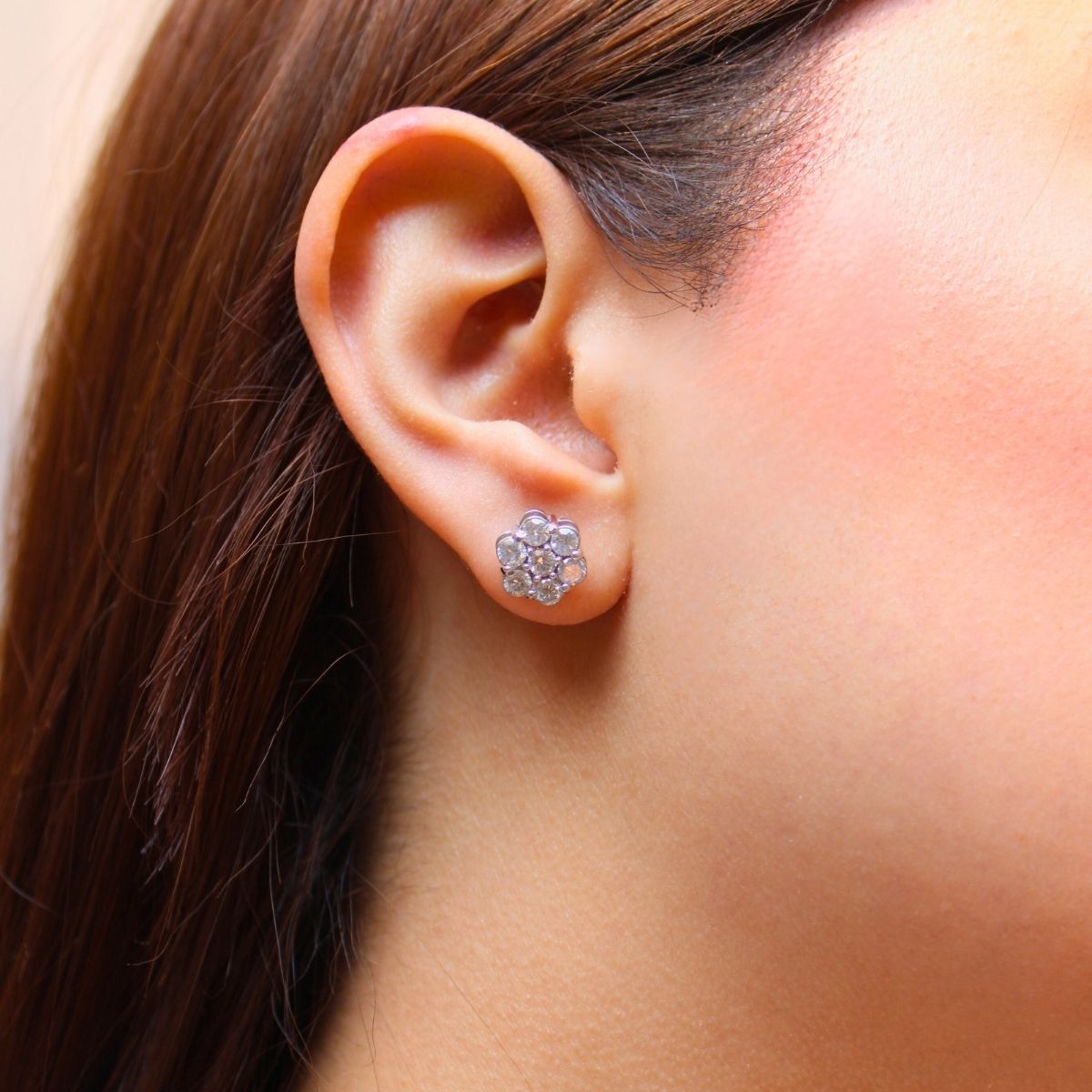 Aretes Flor de Cristal