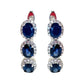 Aretes Zafiro Azul Reino