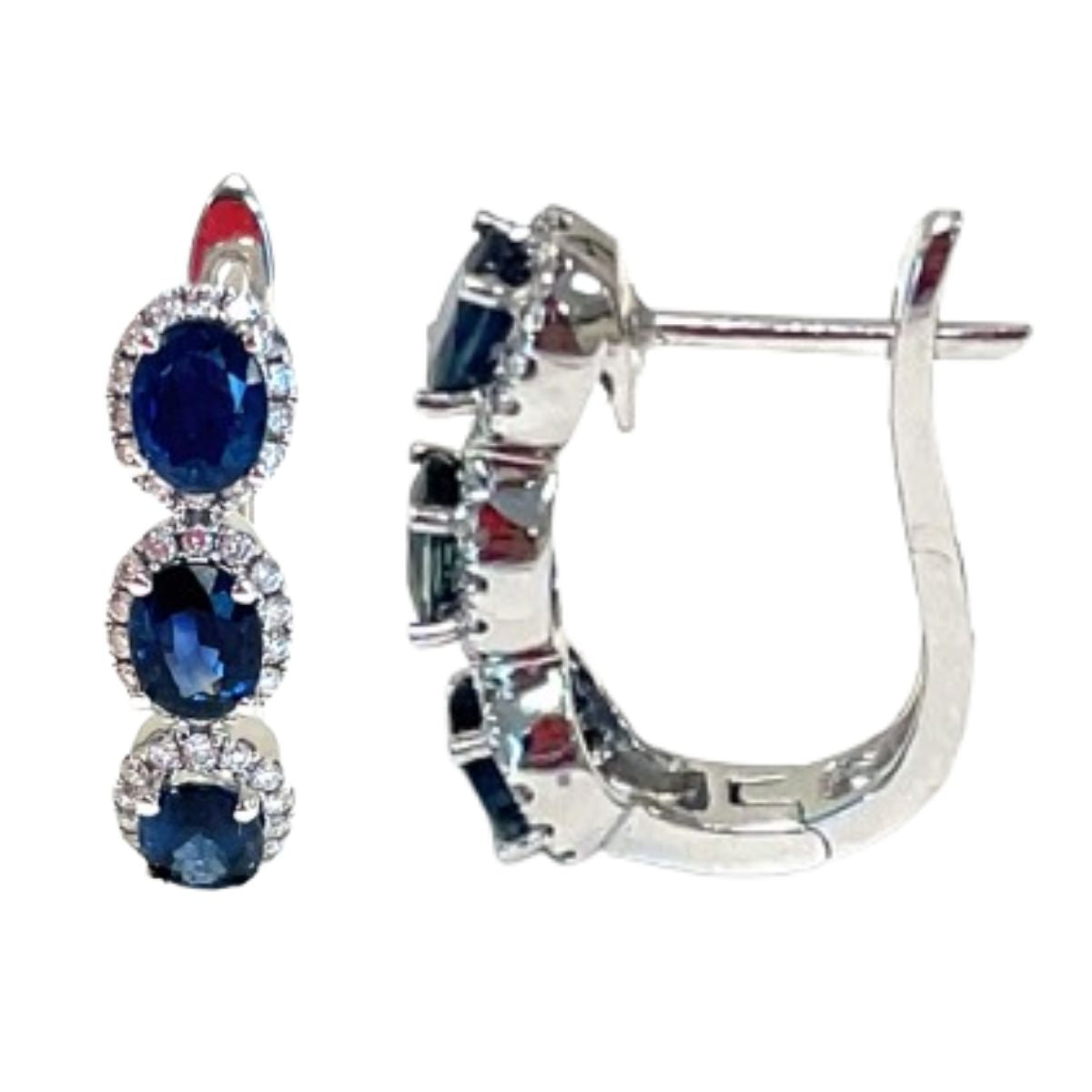 Aretes Zafiro Azul Reino