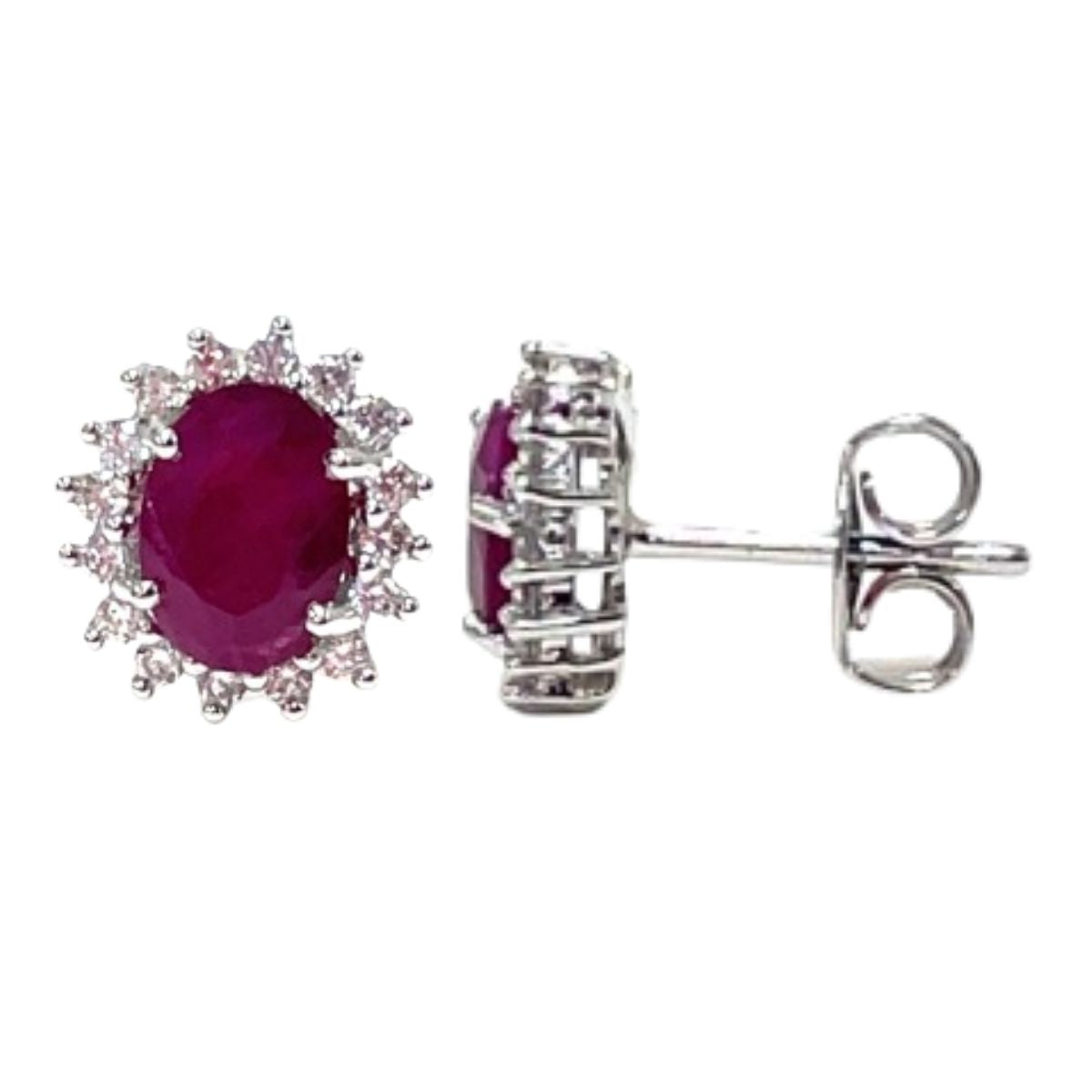 Aretes Rubí Majestad