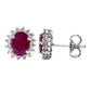 Aretes Rubí Majestad