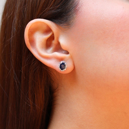Aretes Zafiro Azul Sublime
