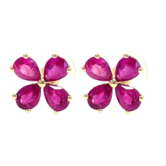 Aretes Jardín Rosado