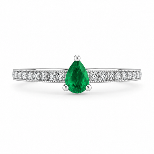 Anillo Clover Esmeralda
