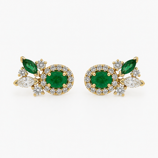 Aretes Jade Blossom