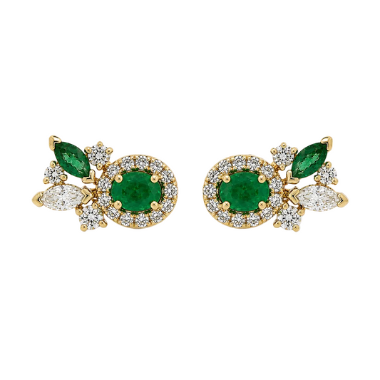 Aretes Jade Blossom