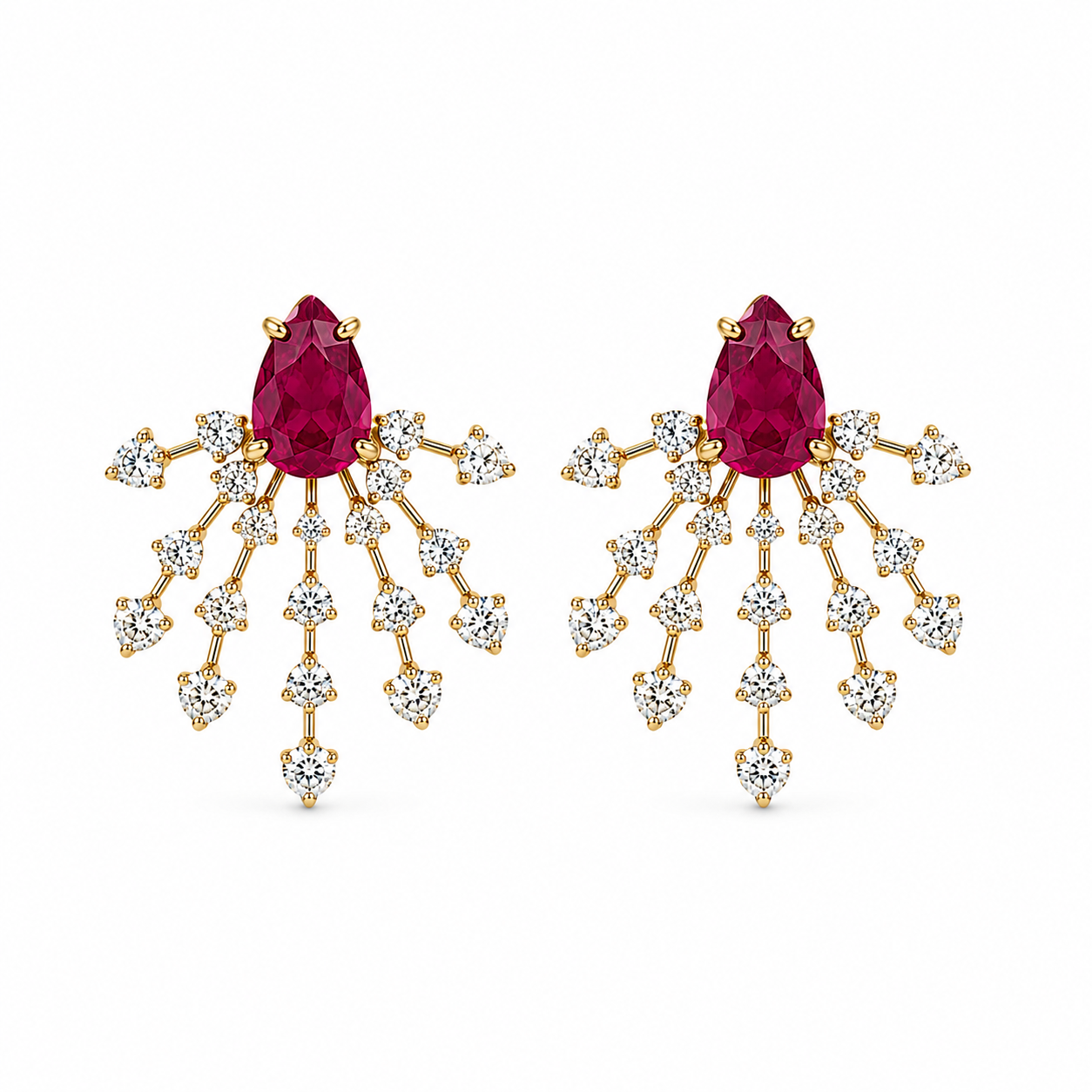 Aretes Firework Ruby