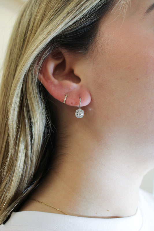 Aretes de diamantes