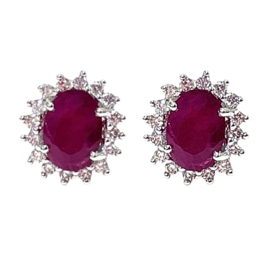 Aretes Rubí Majestad