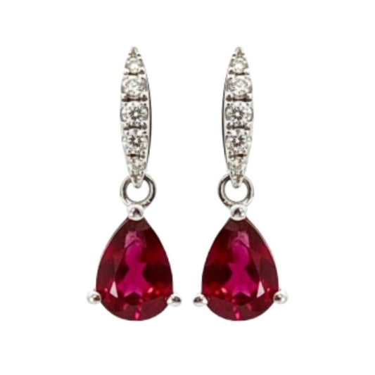 Aretes Brillo Carmesí