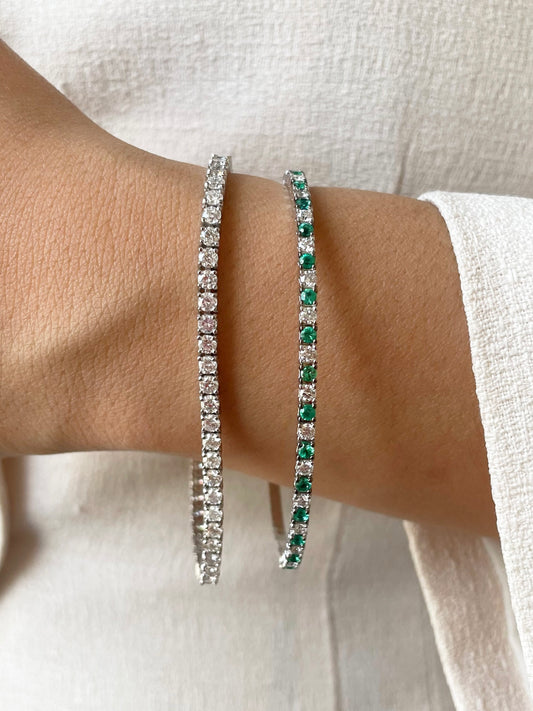 Pulsera tennis de diamantes