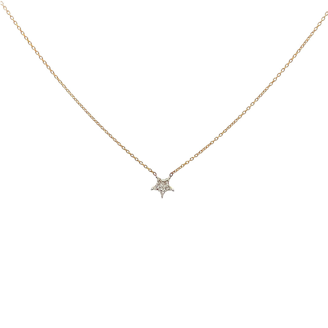 Collar de estrella de diamantes