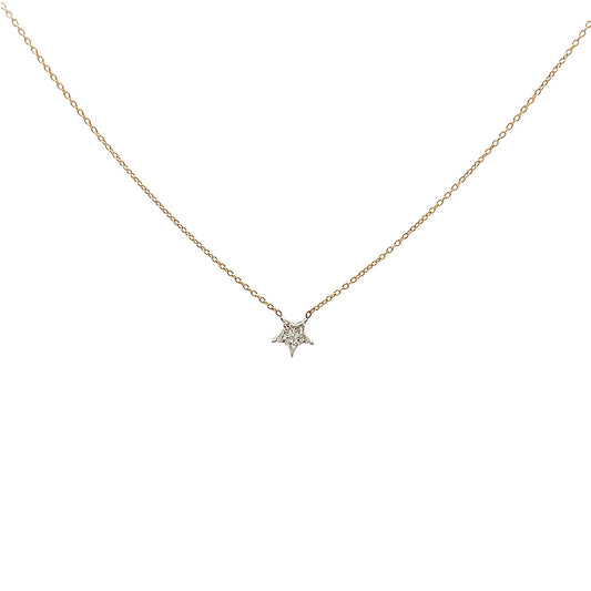 Collar de estrella de diamantes