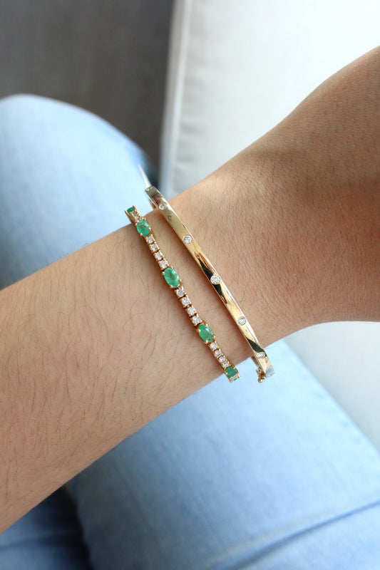 Pulsera de esmeraldas