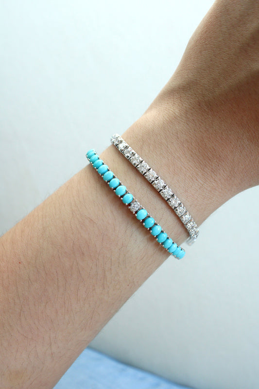 Pulsera tennis de montadura gruesa