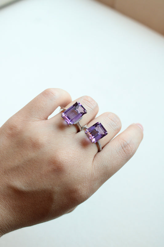 Anillo de amatista