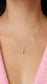 Collar Cruz Oro Blanco mini