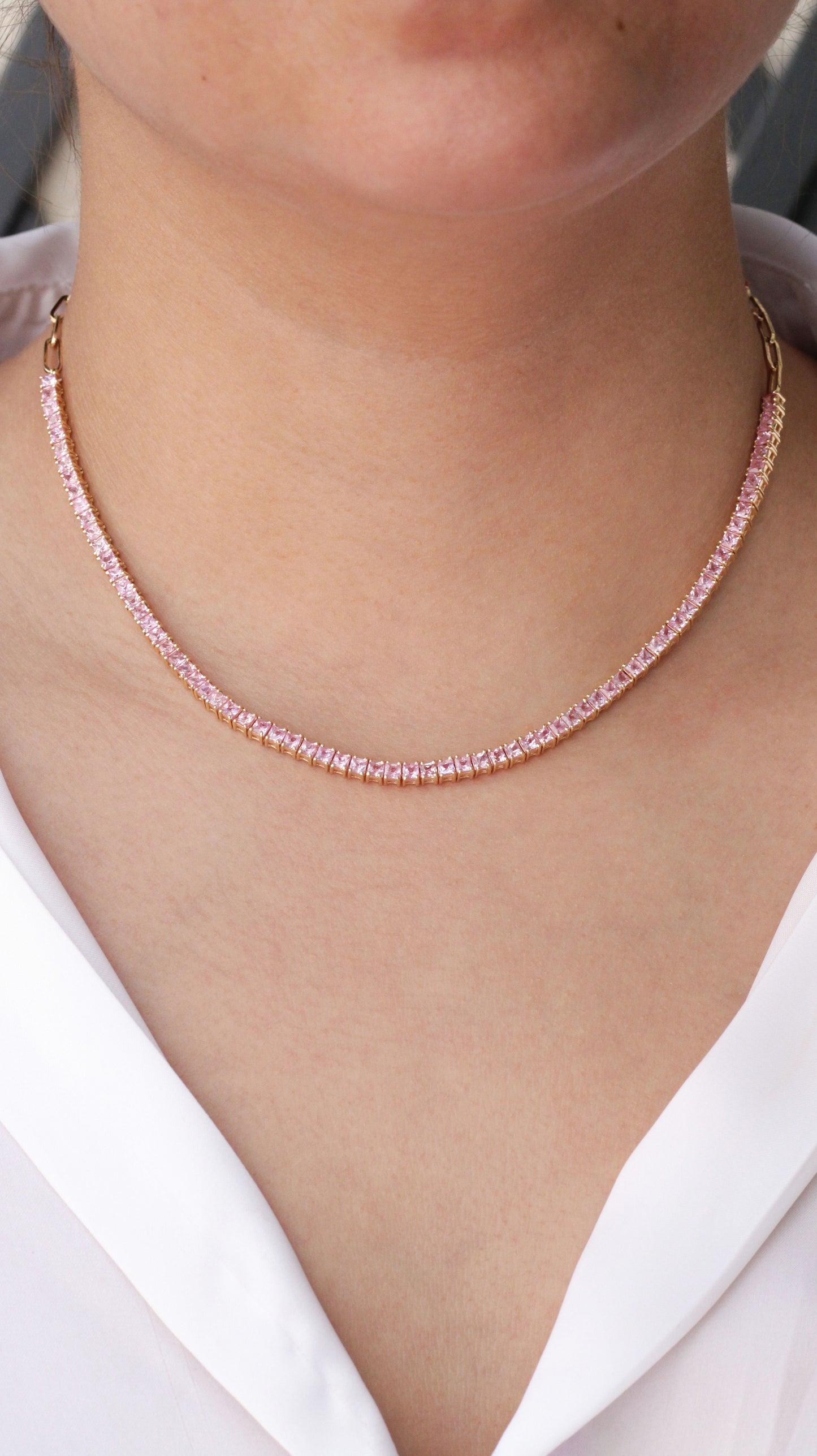 Collar Fleur Rose