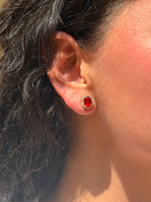 Aretes Carmesí