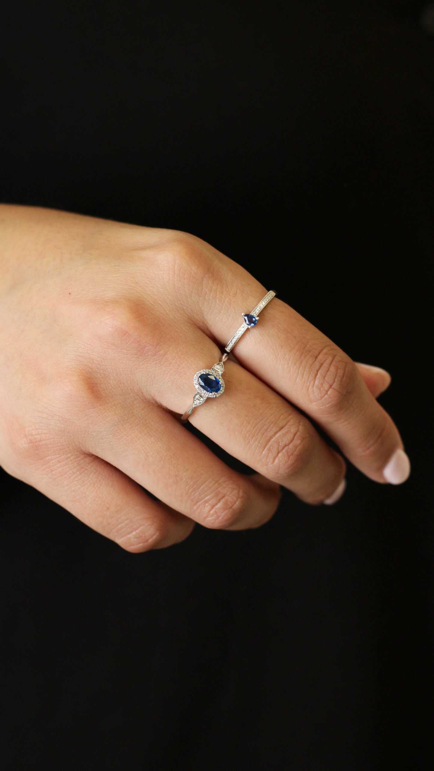 Anillo Clover Zafiro