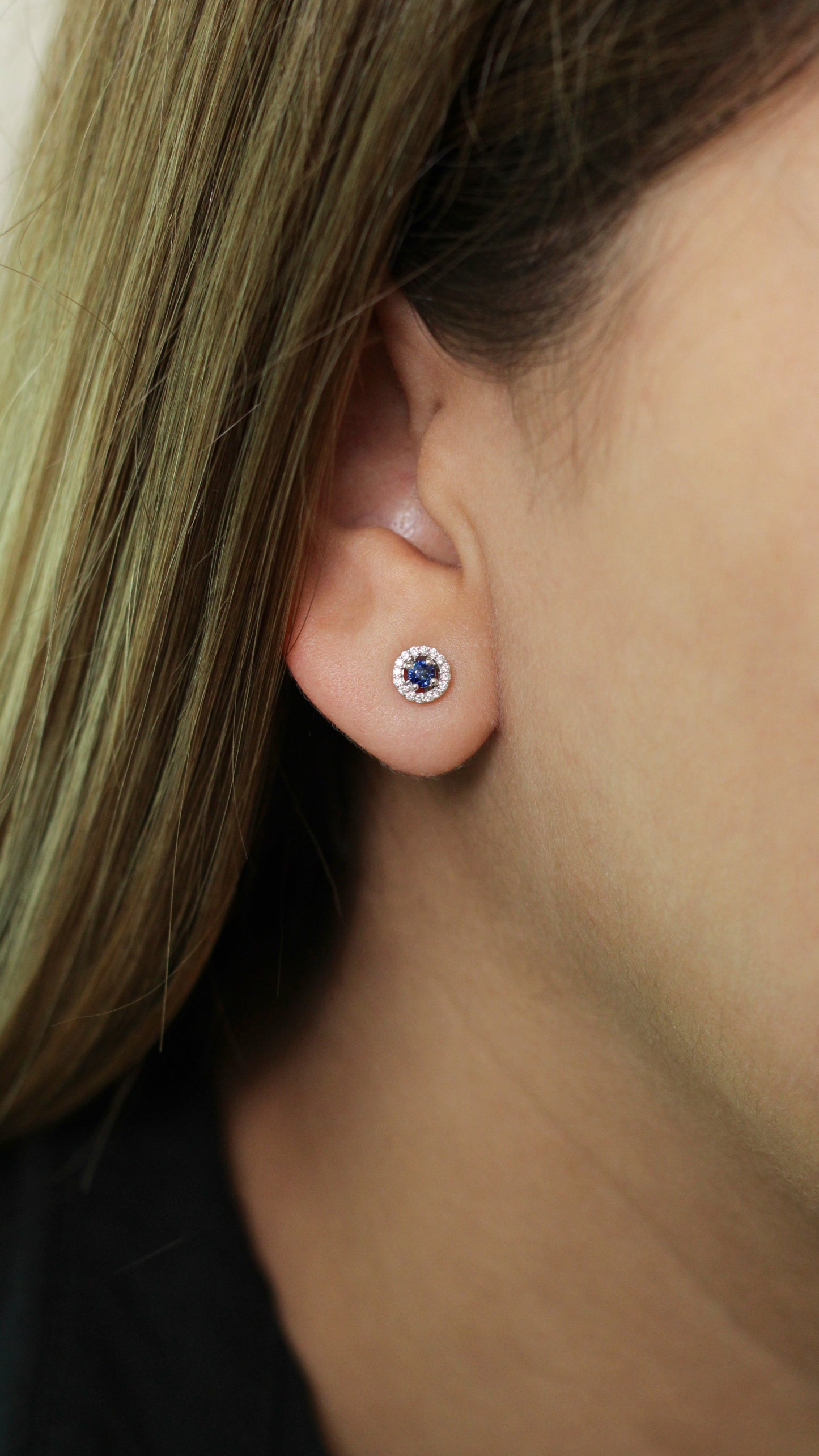 Aretes Orlienne Zafiro Azul