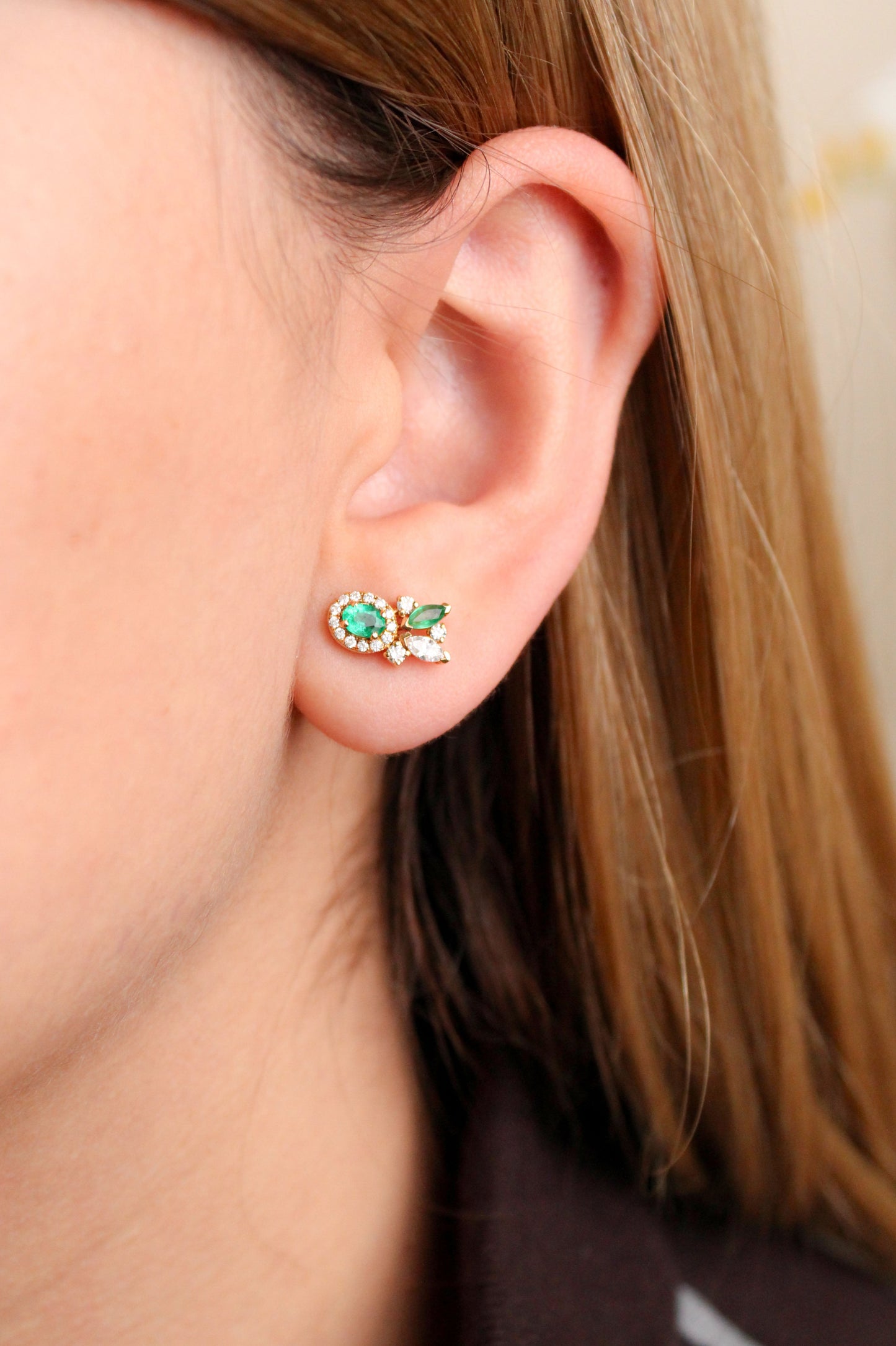 Aretes Jade Blossom