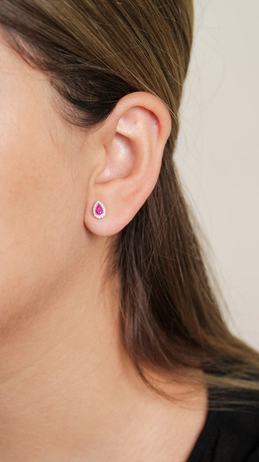 Aretes Ruby Drop