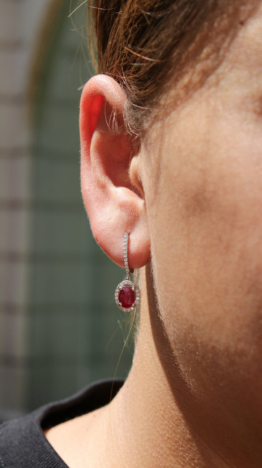 Aretes Rouge Halo