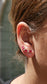 Aretes Fleur Rouge