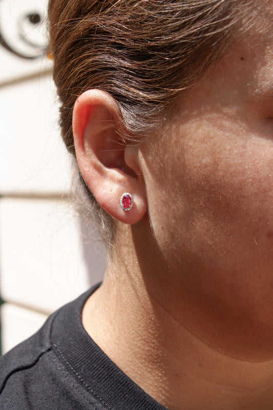 Aretes Aurora Ruby
