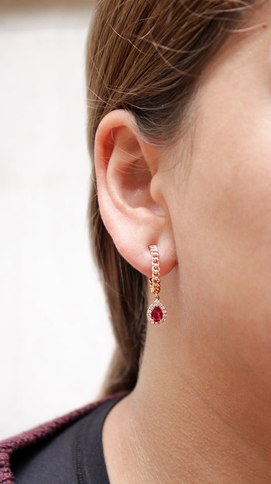 Aretes Rosé Cascade