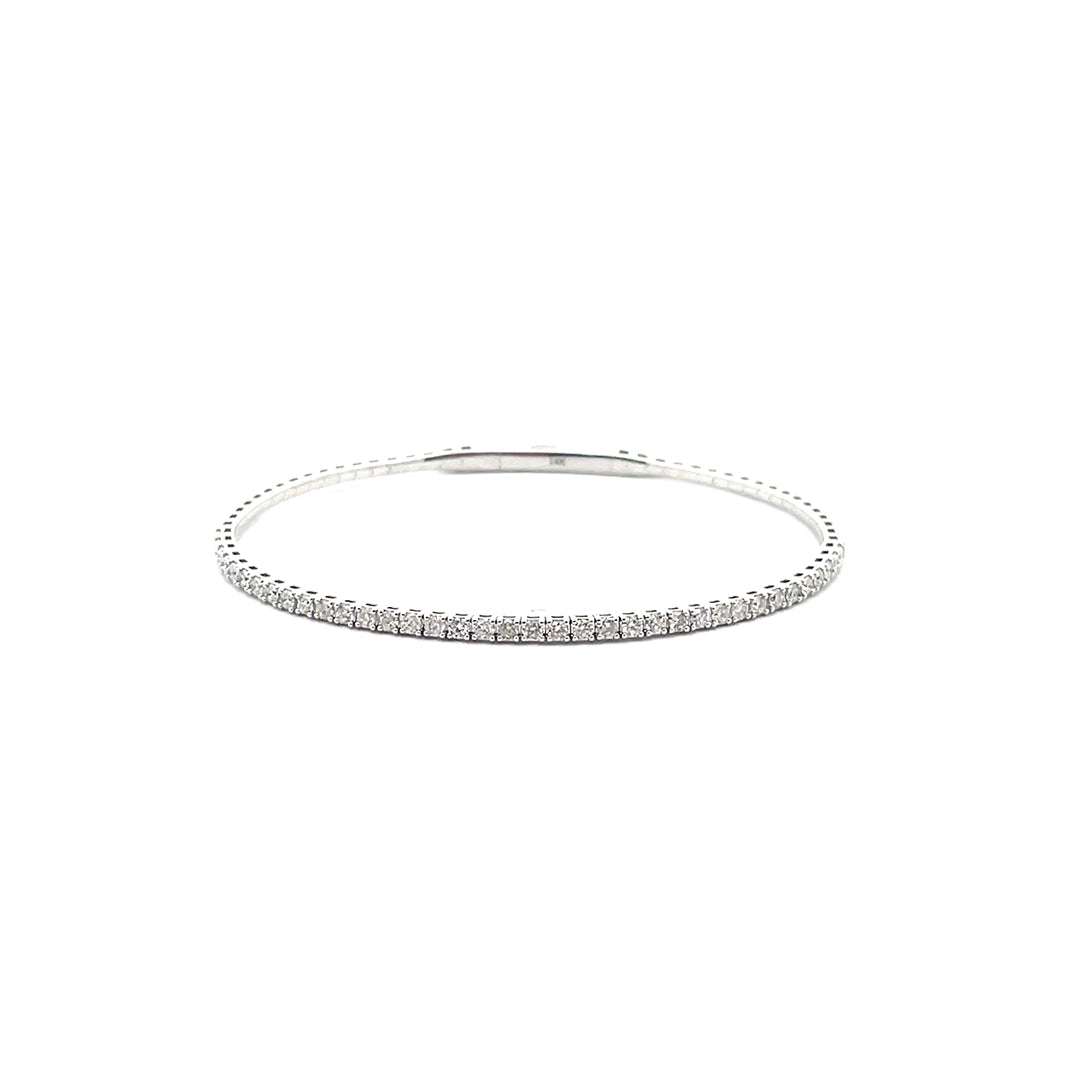 Pulsera rígida de diamantes